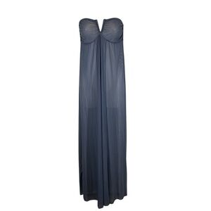 Moontide swimwear sheer dress front split smocked back women’s size 6 swim cover